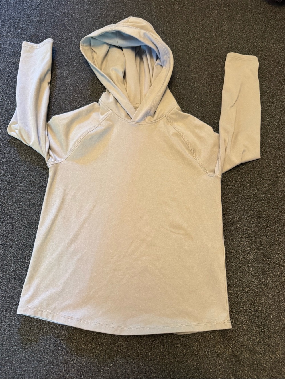Abercrombie Kids YPB Active Hoodie, Grey, Sz 5/6, Moisture Wicking